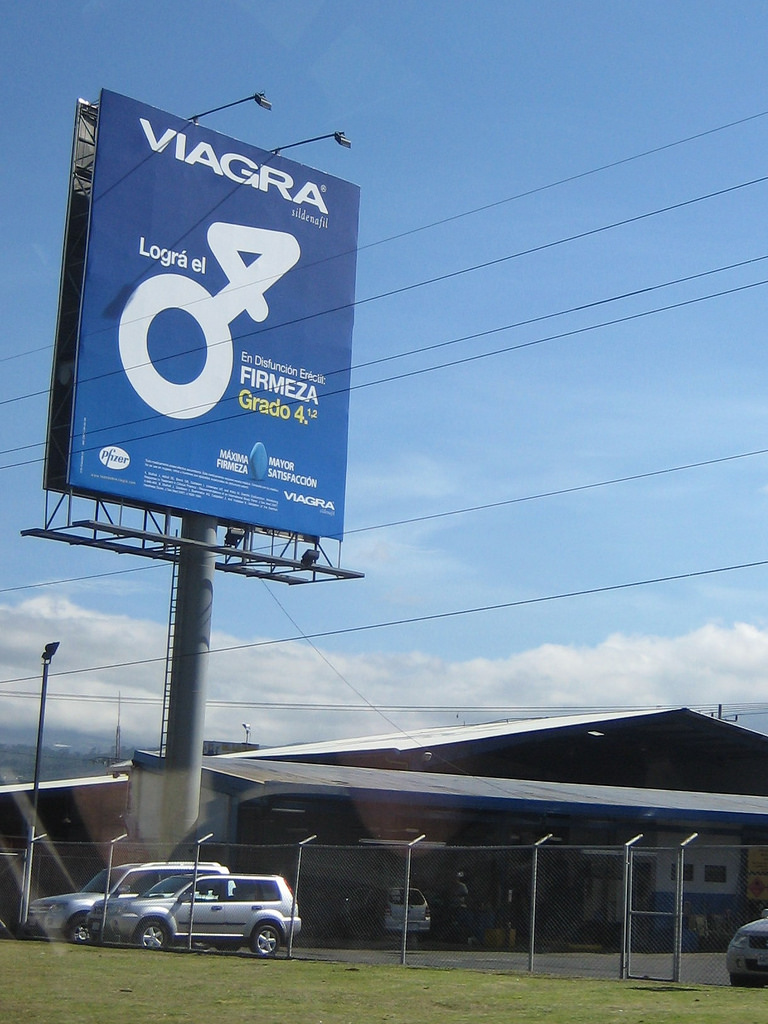Viagra billboard in San Jose